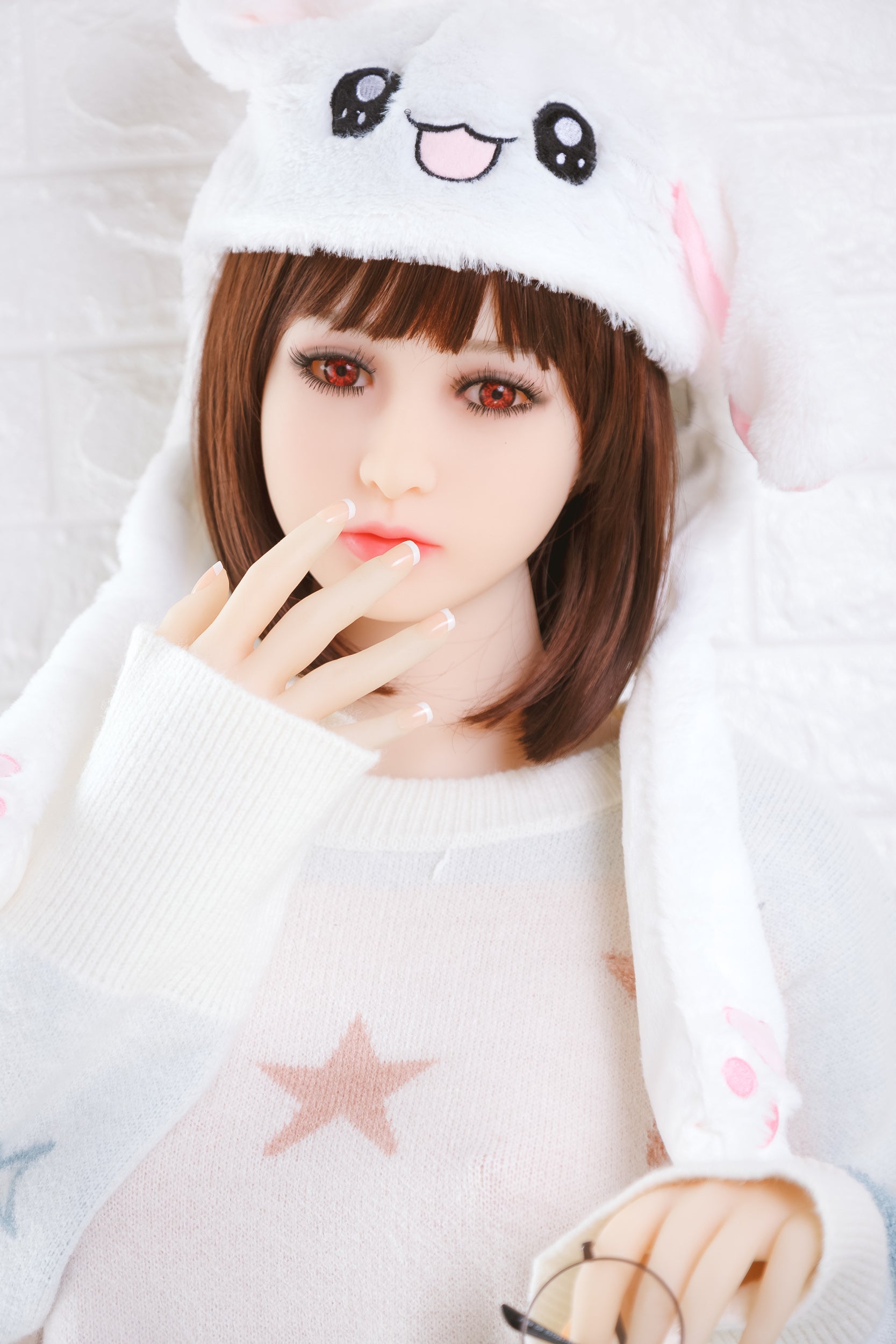 158 89 158cm Cute Asian Girl Sex Doll Red Eyes Jelly Breast Young Woma Jd Lover Sex Doll 