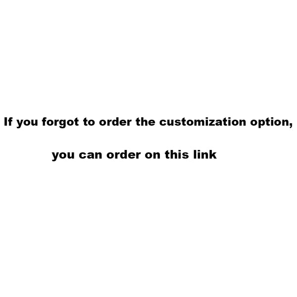 Only For Customization